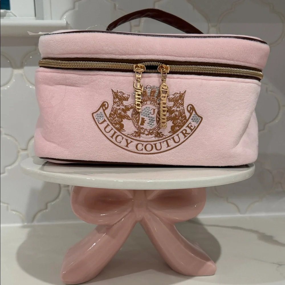 Juicy Couture Baby Pink Y2K Cosmetic Case - Picture 1 of 4